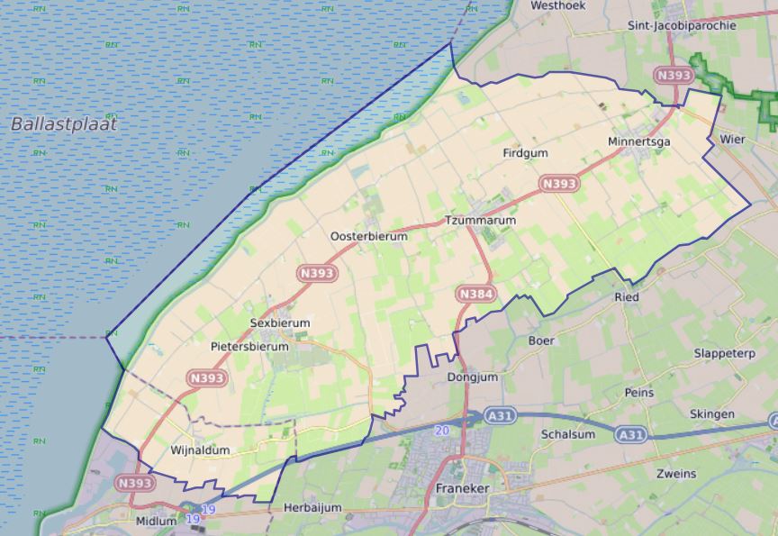 Interactieve kaart van Barradeel